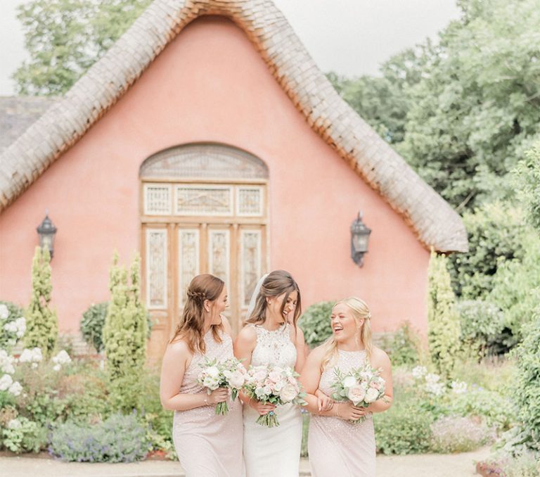 bridesmaid at le petit chateau wedding
